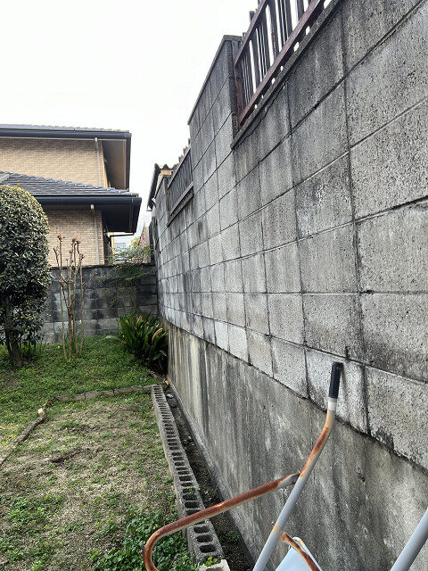 工事前のブロック塀の様子
