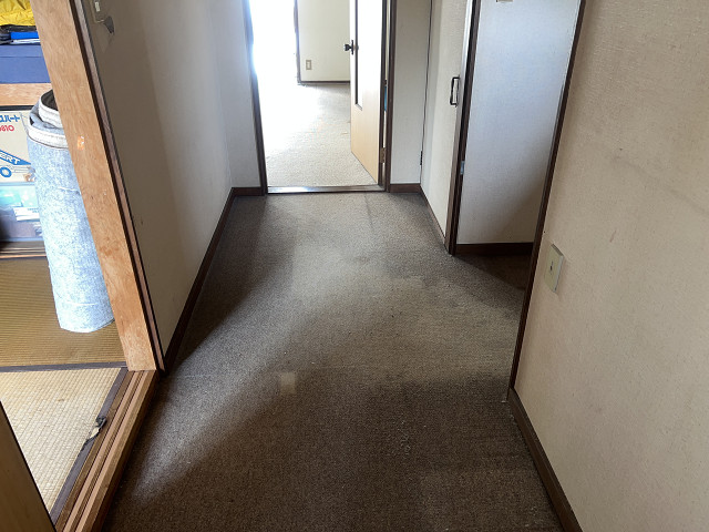 カーペット撤去前