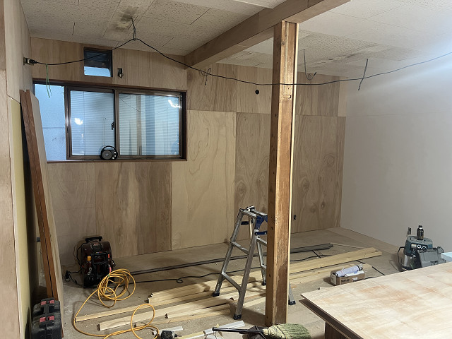 壁紙の下地の施工