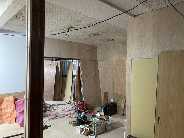 壁紙の下地の施工