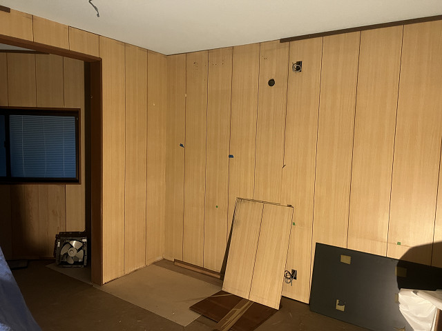 2階の壁天井復旧作業