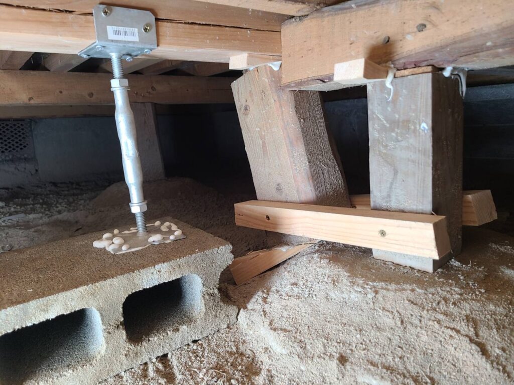 鋼製束を追加する工事