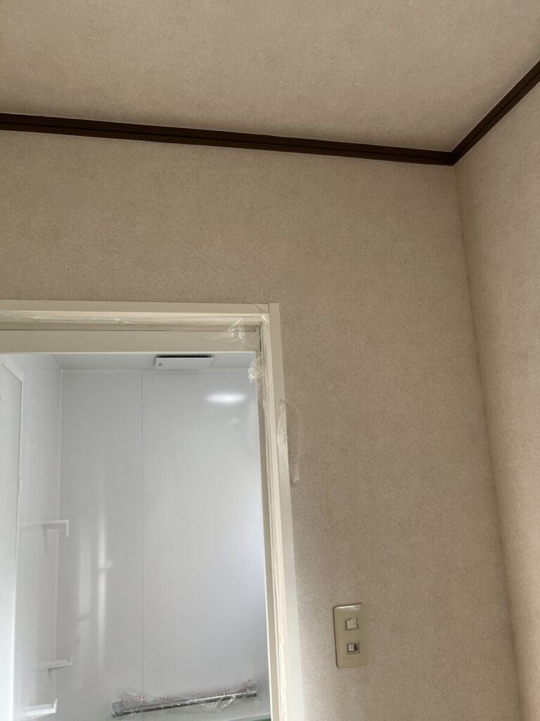 洗面所のドア枠入れ