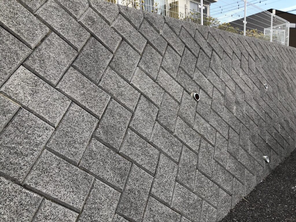 擁壁の様子