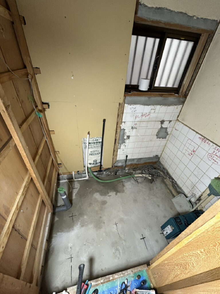 浴室解体後
