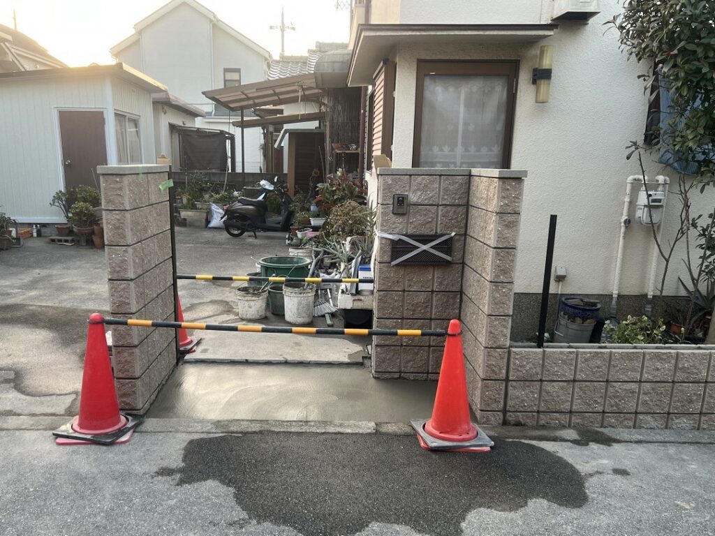 門柱が完成