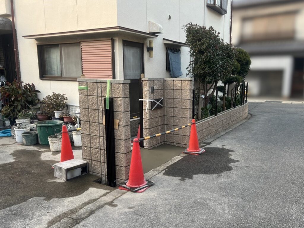 門柱が完成