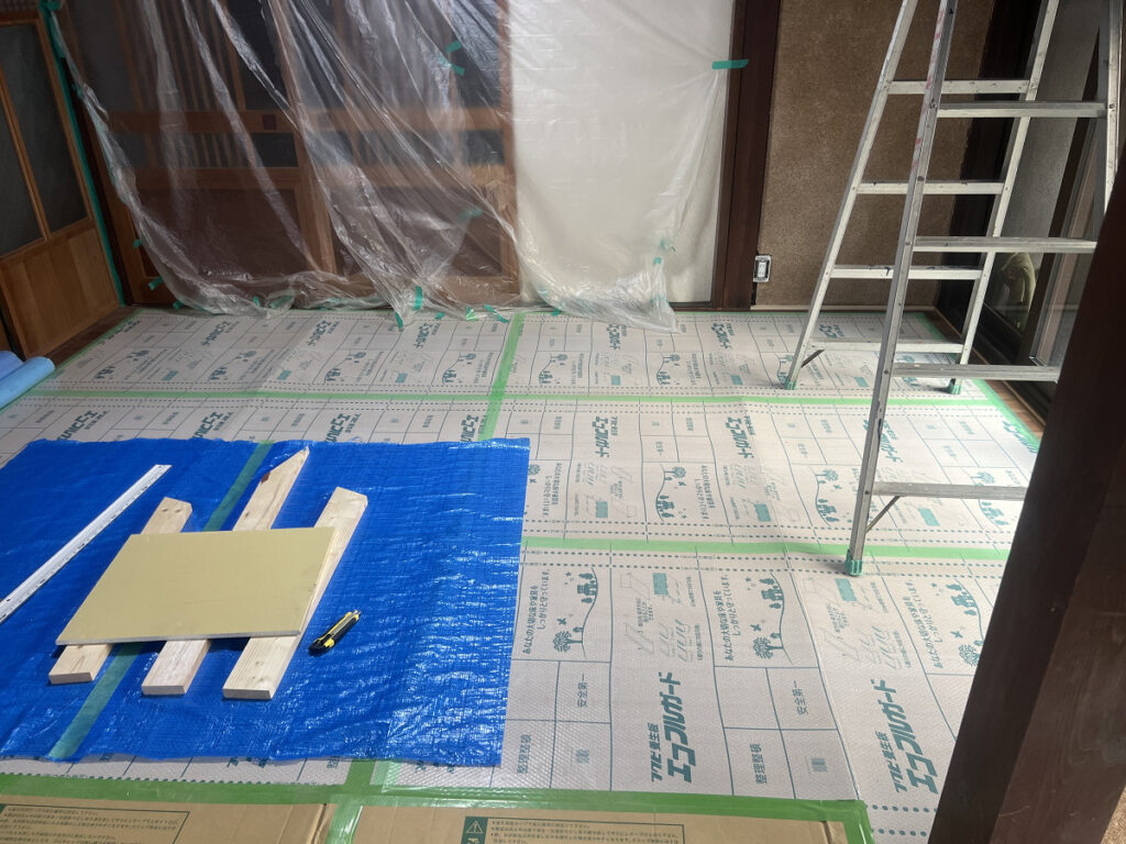 床フローリング完了