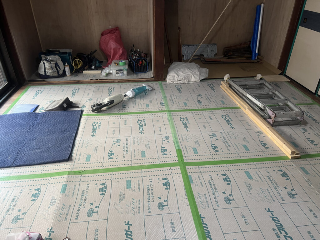 床フローリング完了