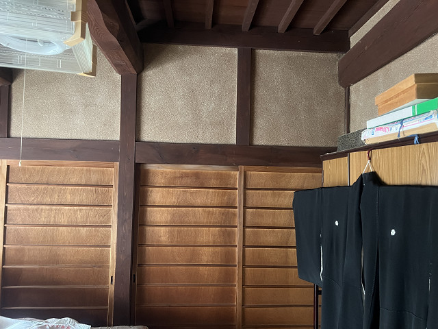 既存の壁、聚楽の様子