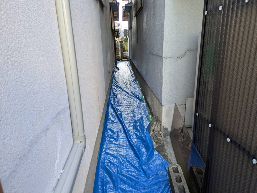 土間部分の養生